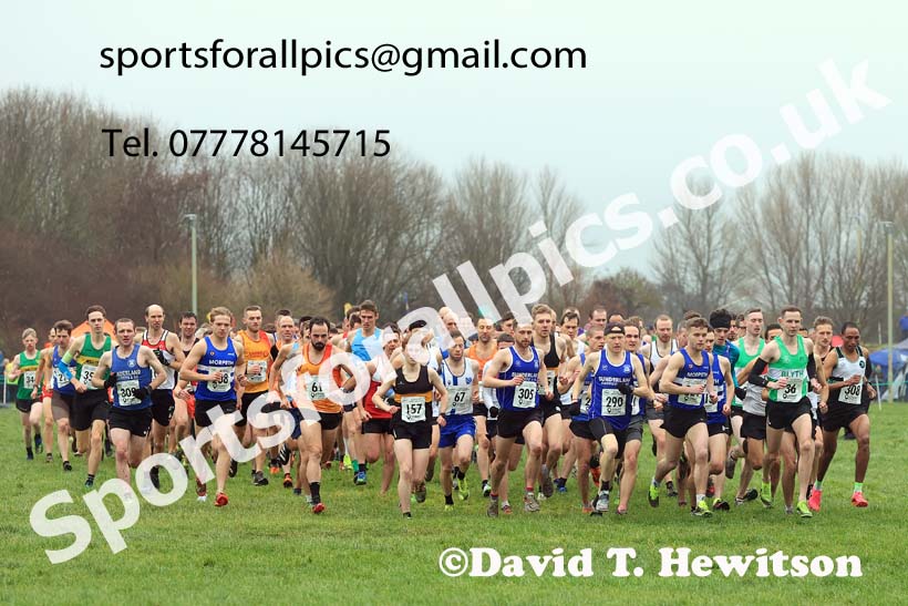 Senior mens 2023 North Eastern Cross Country Champs., Temple Park, South Shields. Photo: David T. Hewitson/Sports for All Pics